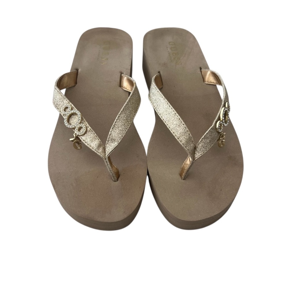 Gold GUESS Women's Sandals